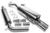 Skoda / VW Fabia I, Polo Fabia I, Typ 6Y / Polo, Typ 9N 1999 -2009 Rostfritt Sportavgassystem Catback TA Technix